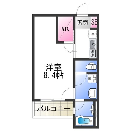 ウェルスクエア阿倍野の物件間取画像